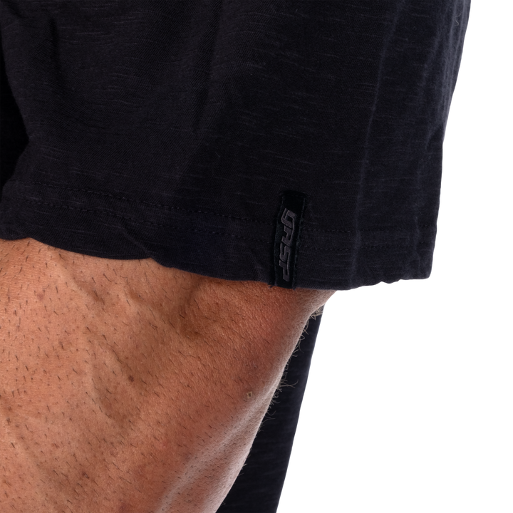 HTK Slub Iron Tee, Washed Black