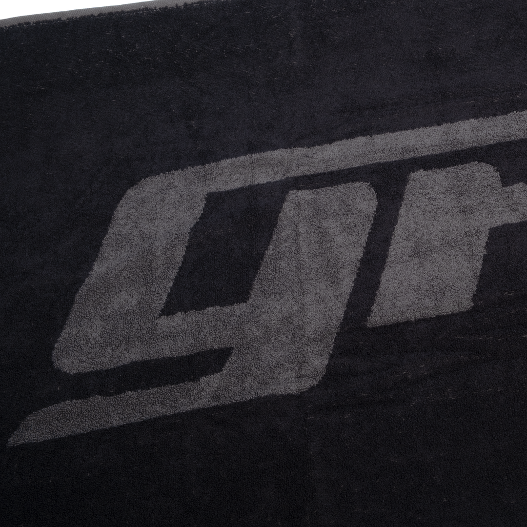 Gasp Towel, Black/Grey