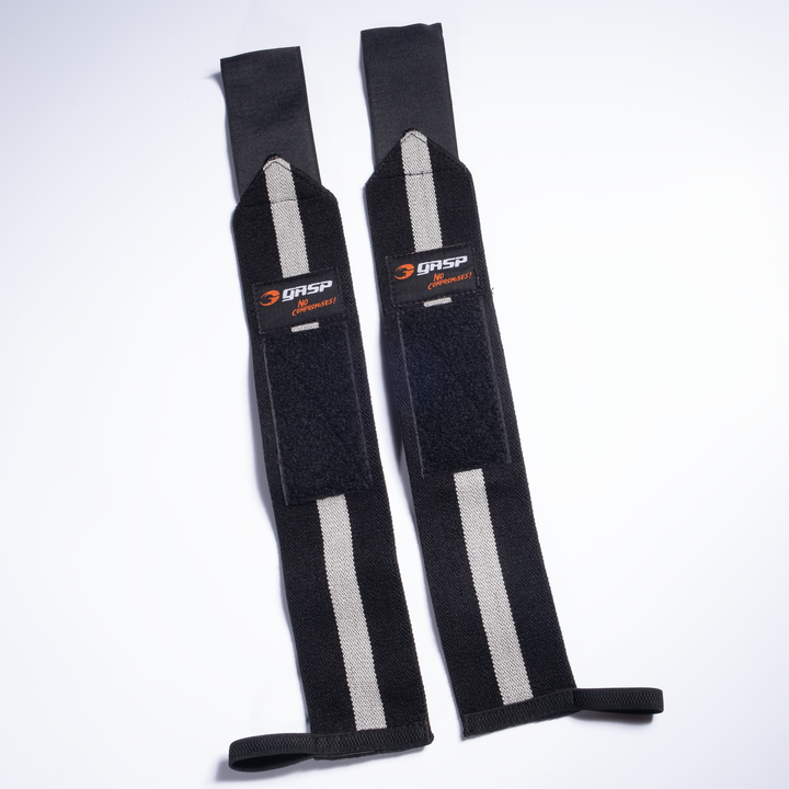 GASP 1RM wrist wraps, Black/Grey
