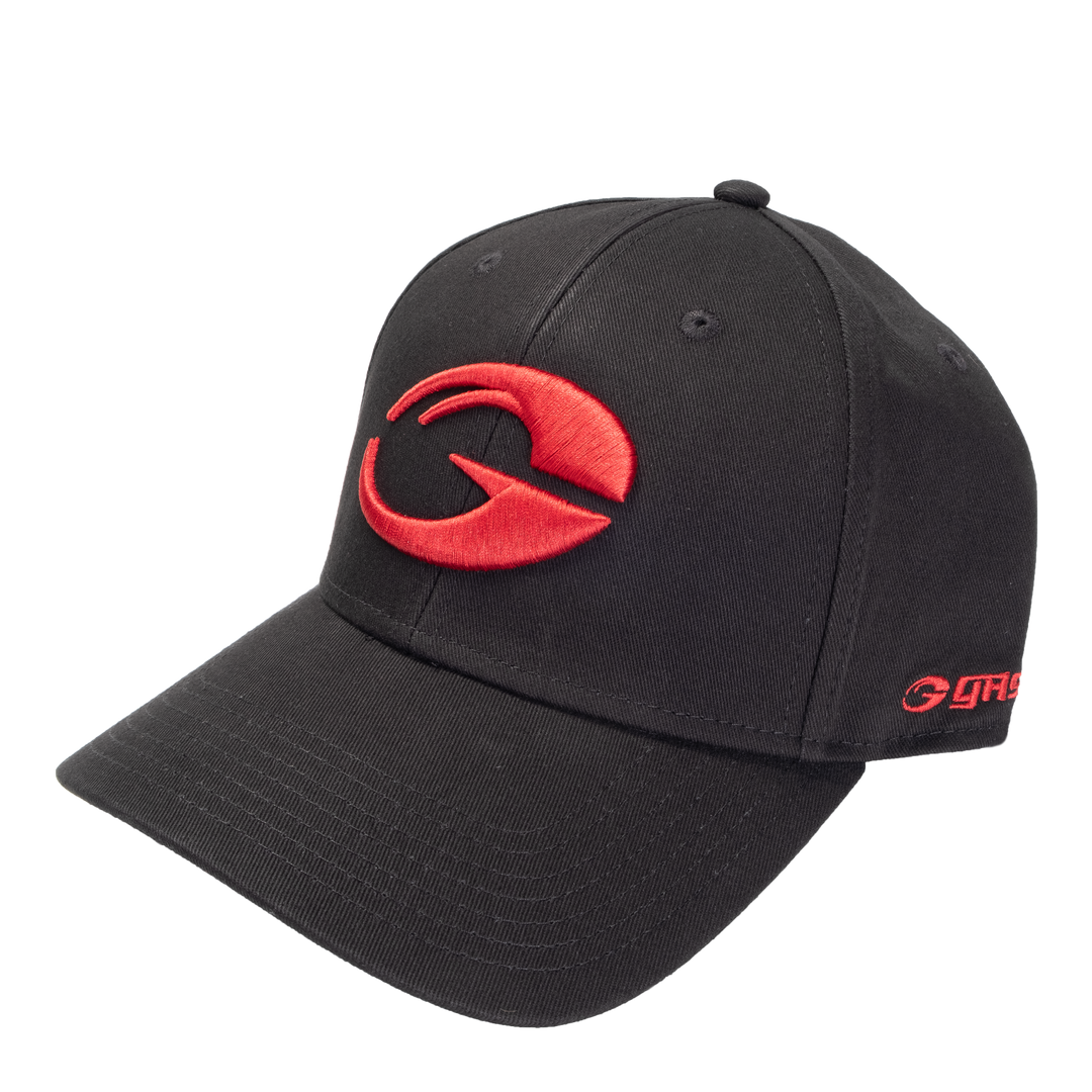 Gasp Baseball Cap, Black/Red