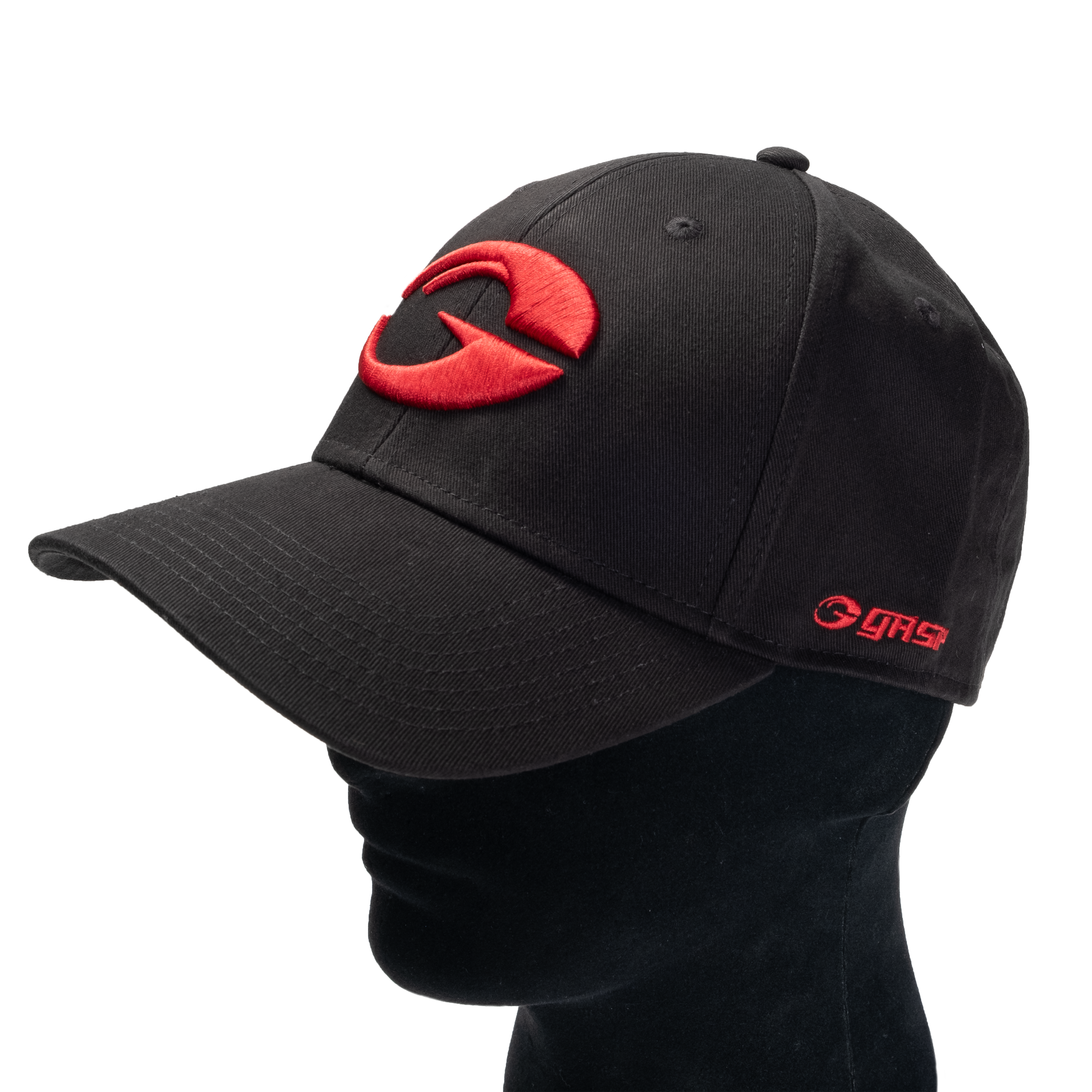 Gasp Baseball Cap, Black/Red