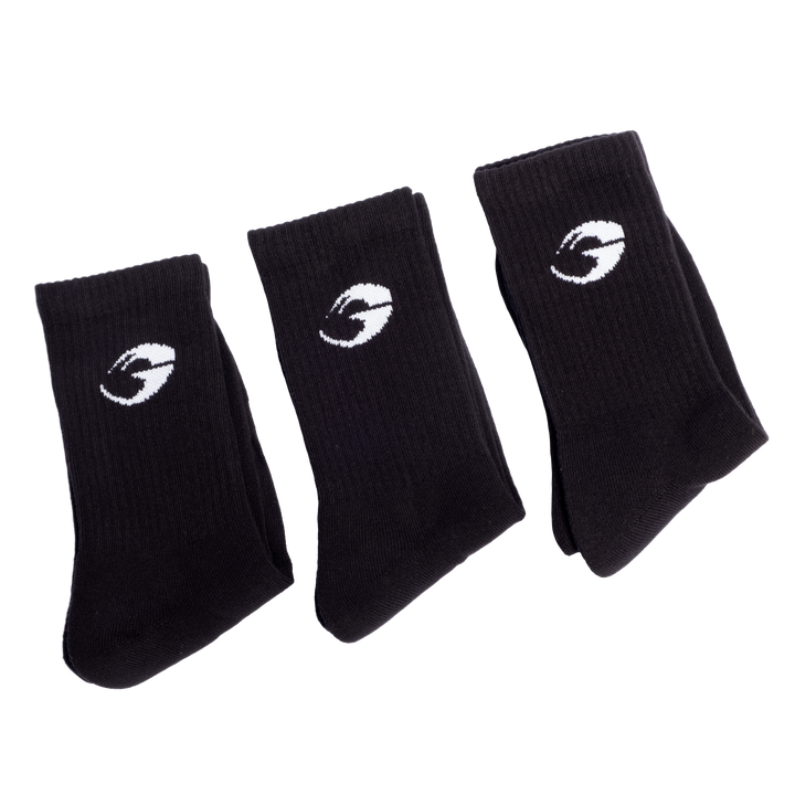 Gasp crew socks 3-p, Black - MUSL BUDDIES