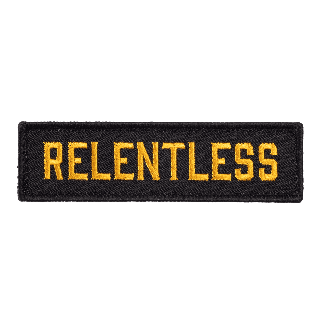 Embroidered Patch 11x3, Relentless