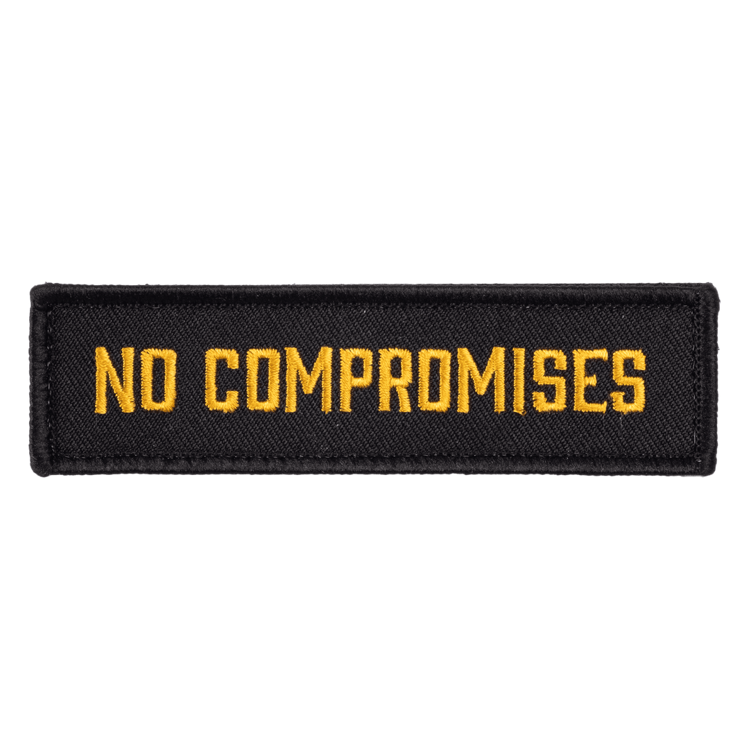 Embroidered Patch 11x3, No Comprimises