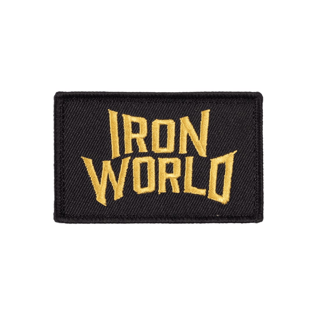 Embroidered Patch 8x5, Iron World
