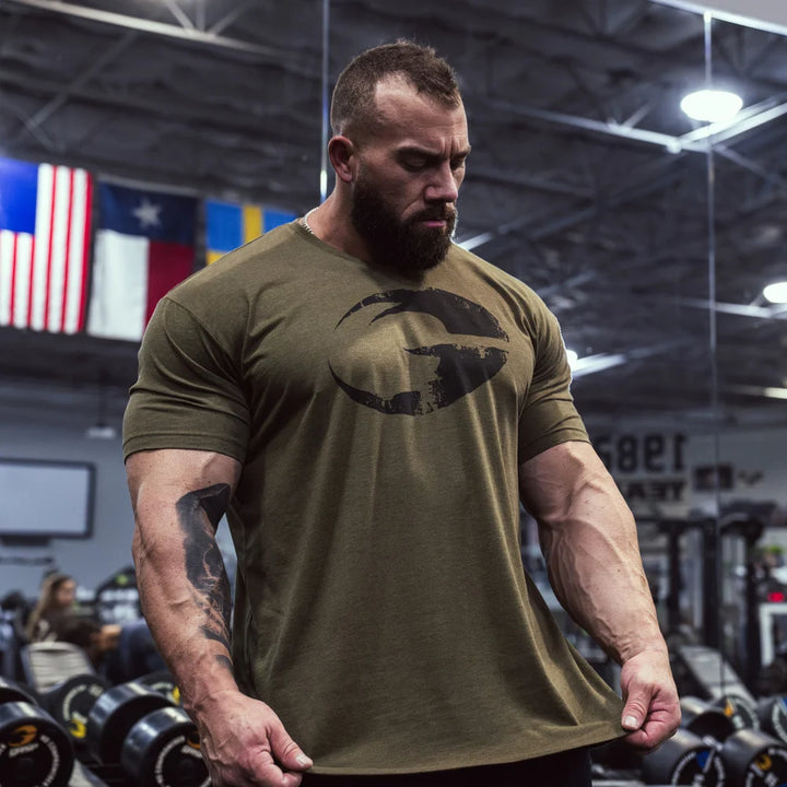 Cadet Tee, Army Green Melange