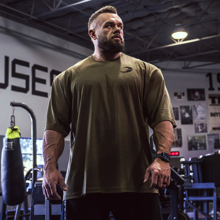 Division Iron Tee, Army Green Melange