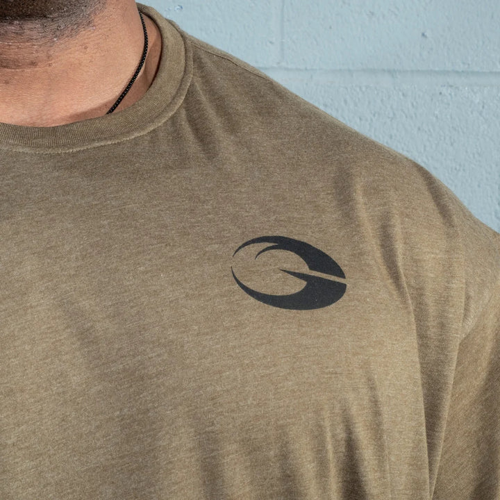 Division Iron Tee, Army Green Melange