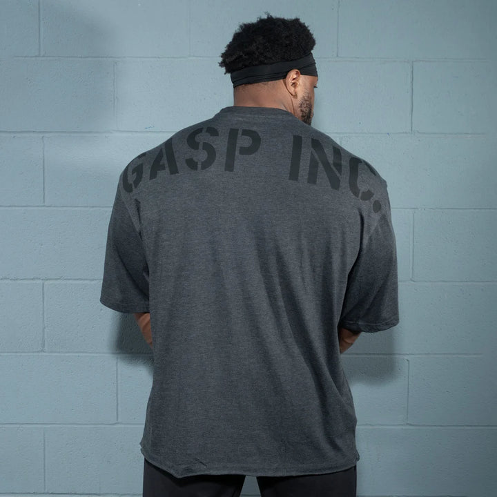 Division Iron Tee, Dark Grey Melange