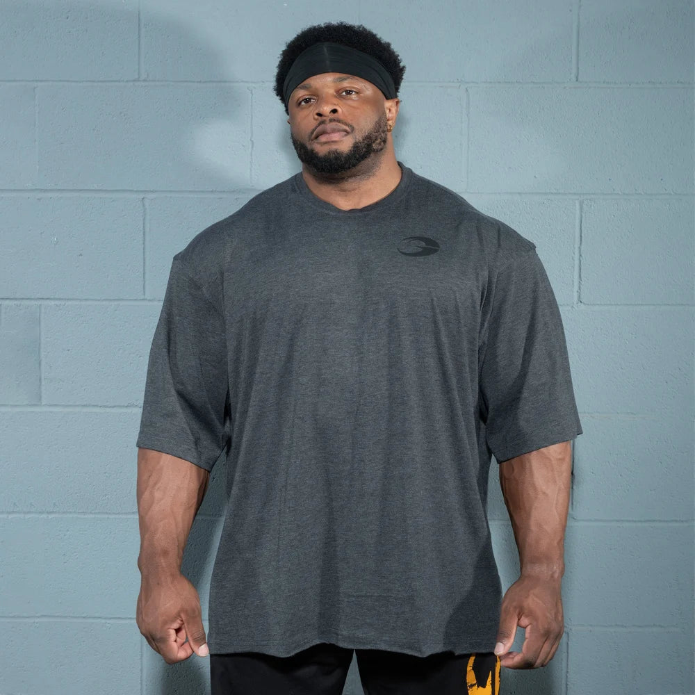 Division Iron Tee, Dark Grey Melange
