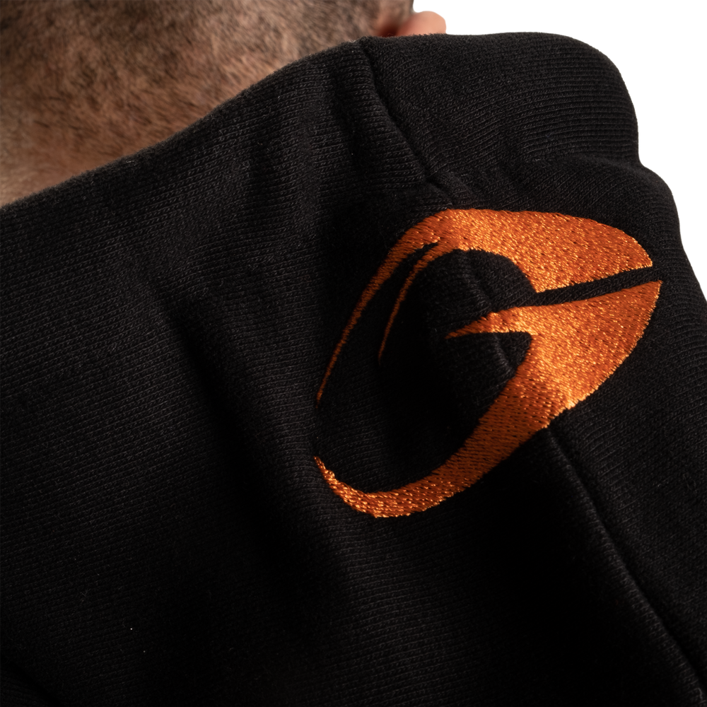 Gasp Logo hoodie V2, Black - MUSL BUDDIES