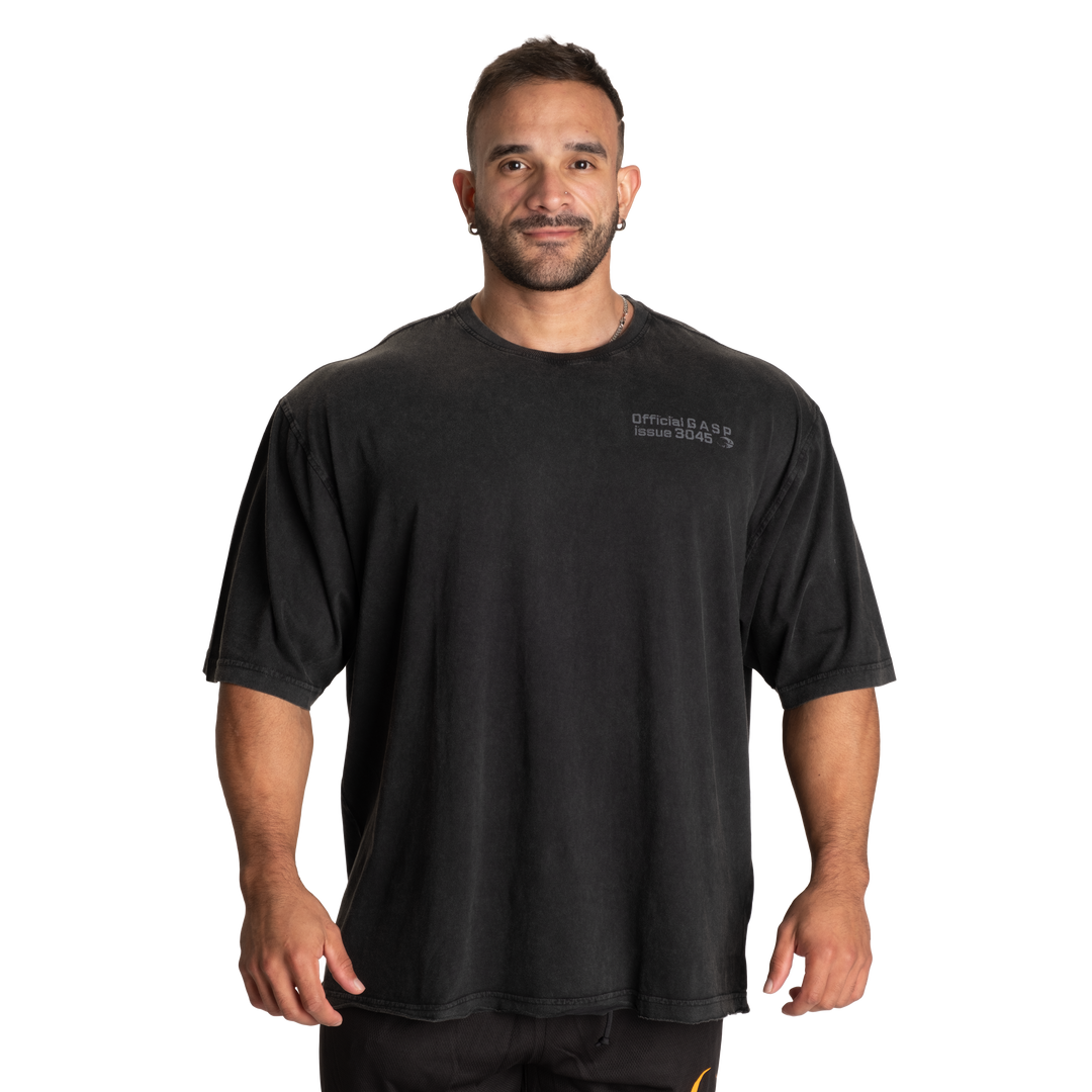 3045 Iron Tee, Washed Black - MUSL BUDDIES