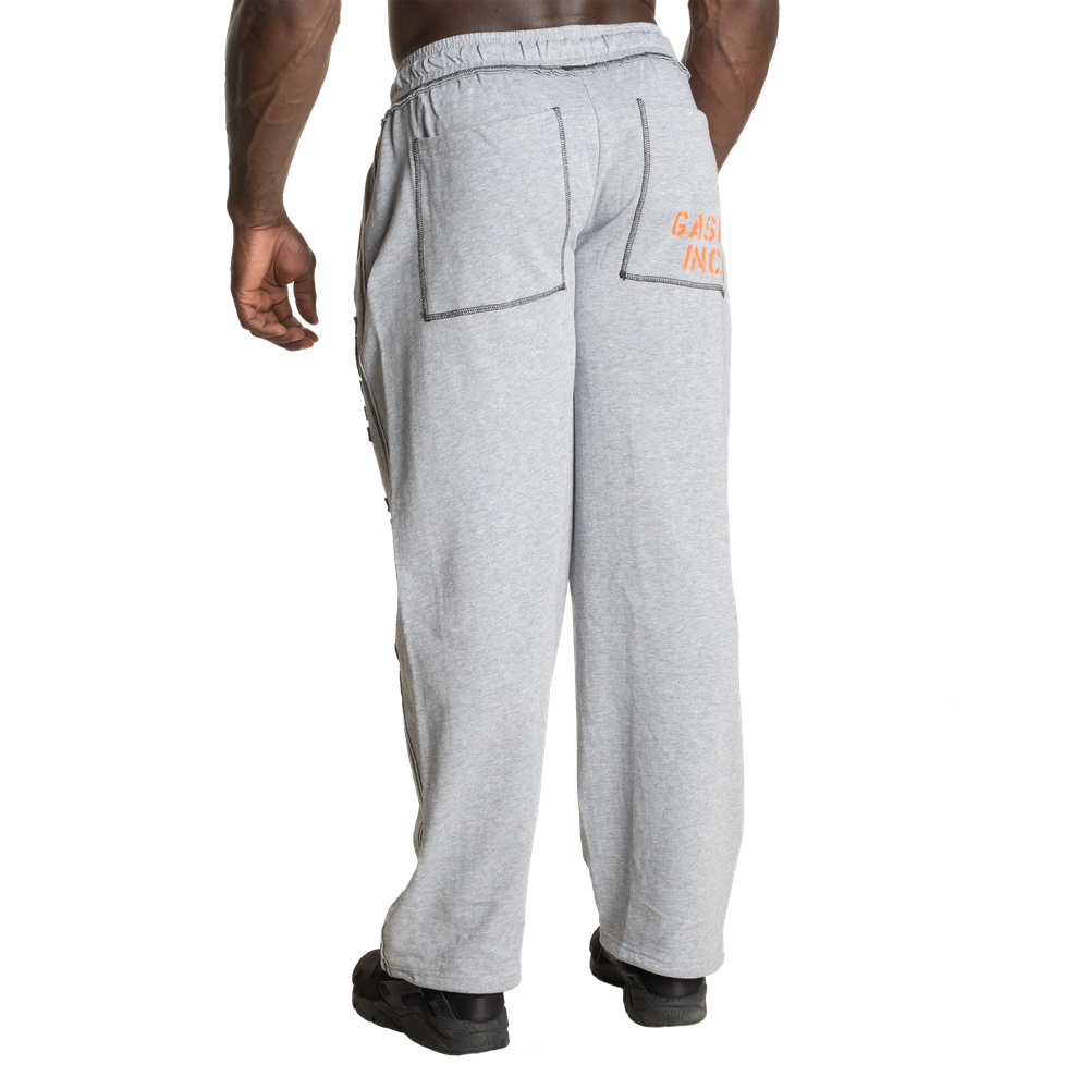 Division sweatpant, Light grey melange/flame - MUSL BUDDIES