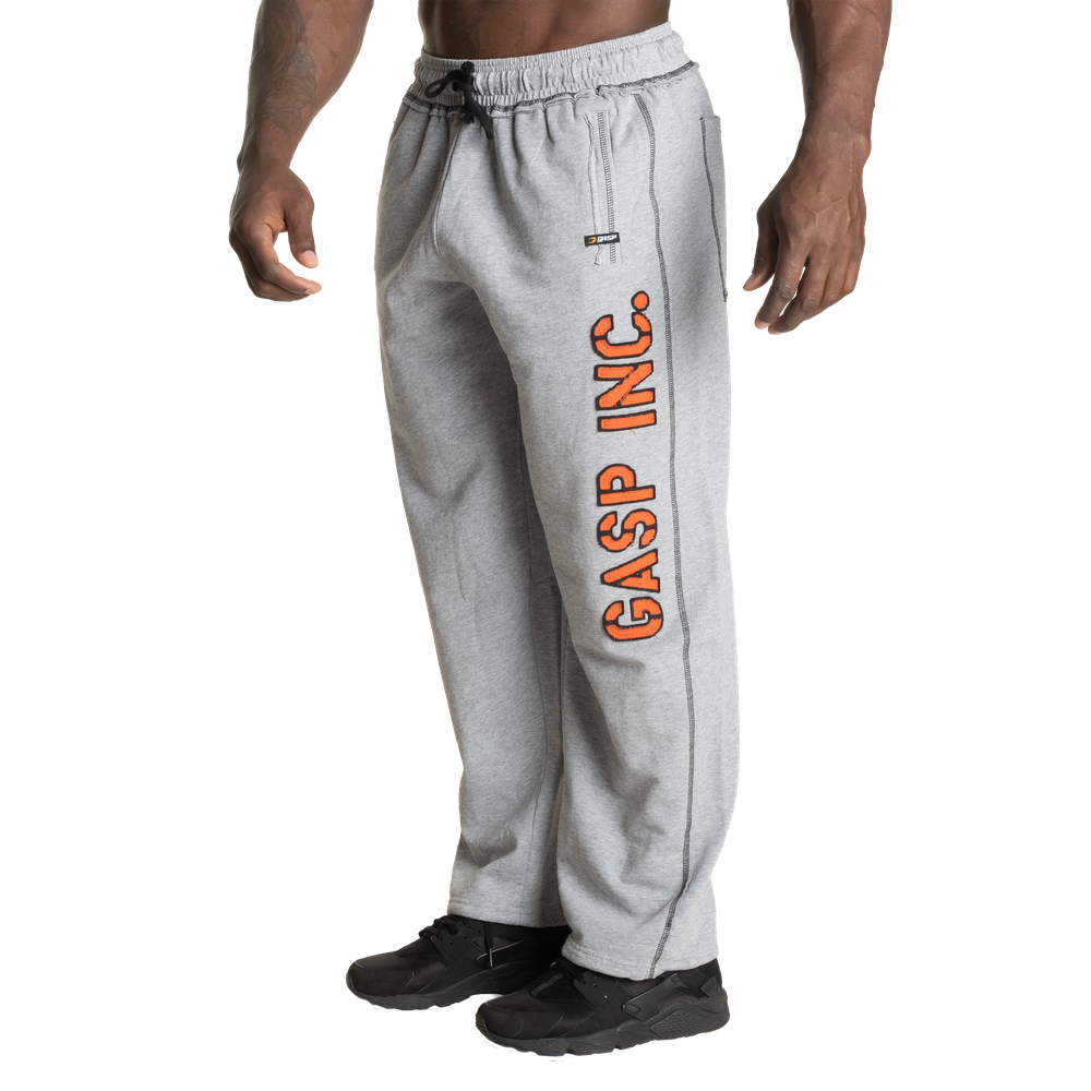 Division sweatpant, Light grey melange/flame - MUSL BUDDIES