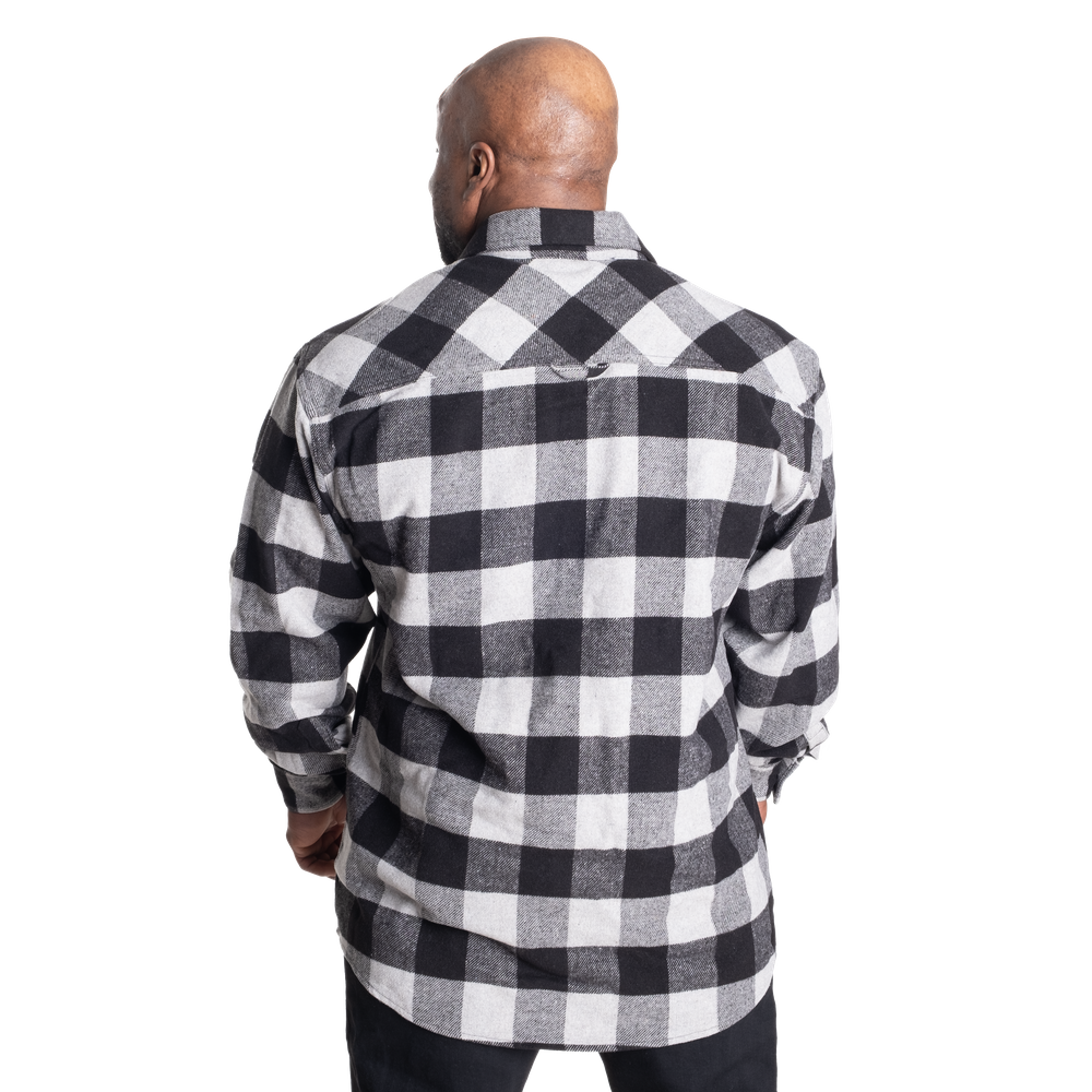 Heavy flannel shirt, Grey/Black - MUSL BUDDIES