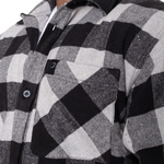 Heavy flannel shirt, Grey/Black