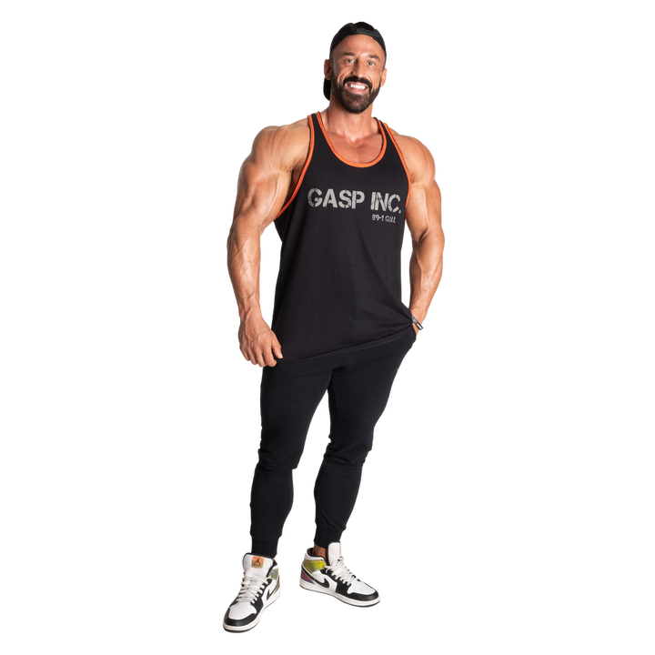 Division jersey tank, Black/Flame - MUSL BUDDIES