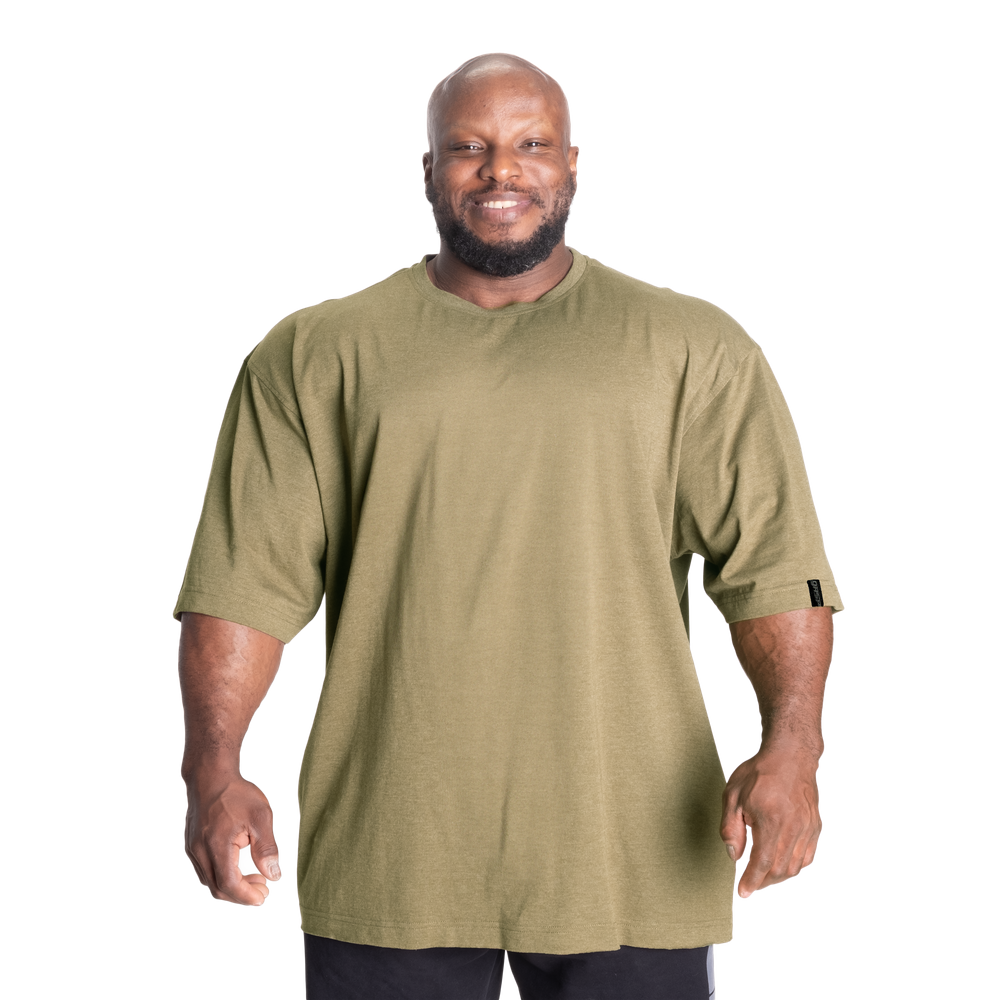 Classic Iron Tee, Army Green Melange - MUSL BUDDIES