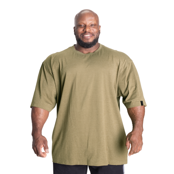 Classic Iron Tee, Army Green Melange - MUSL BUDDIES