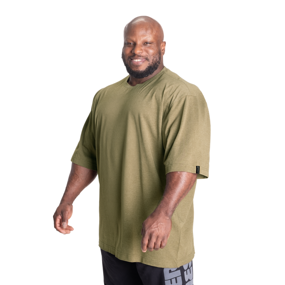 Classic Iron Tee, Army Green Melange - MUSL BUDDIES