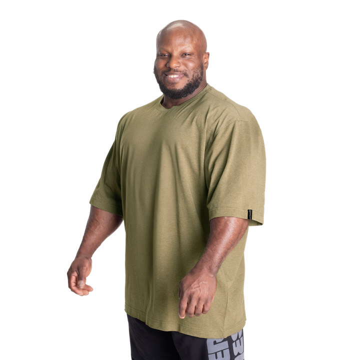 Classic Iron Tee, Army Green Melange - MUSL BUDDIES