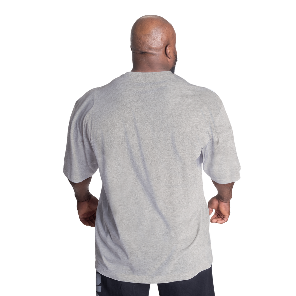 Classic Iron Tee, Light Grey Melange - MUSL BUDDIES