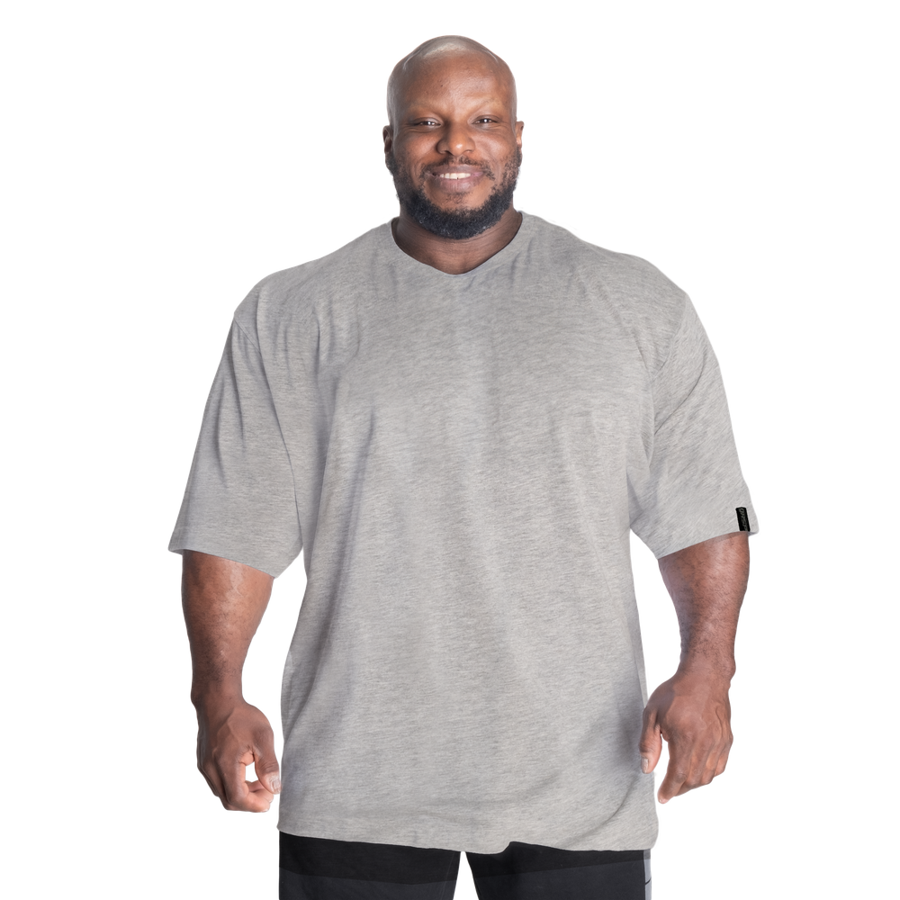 Classic Iron Tee, Light Grey Melange - MUSL BUDDIES