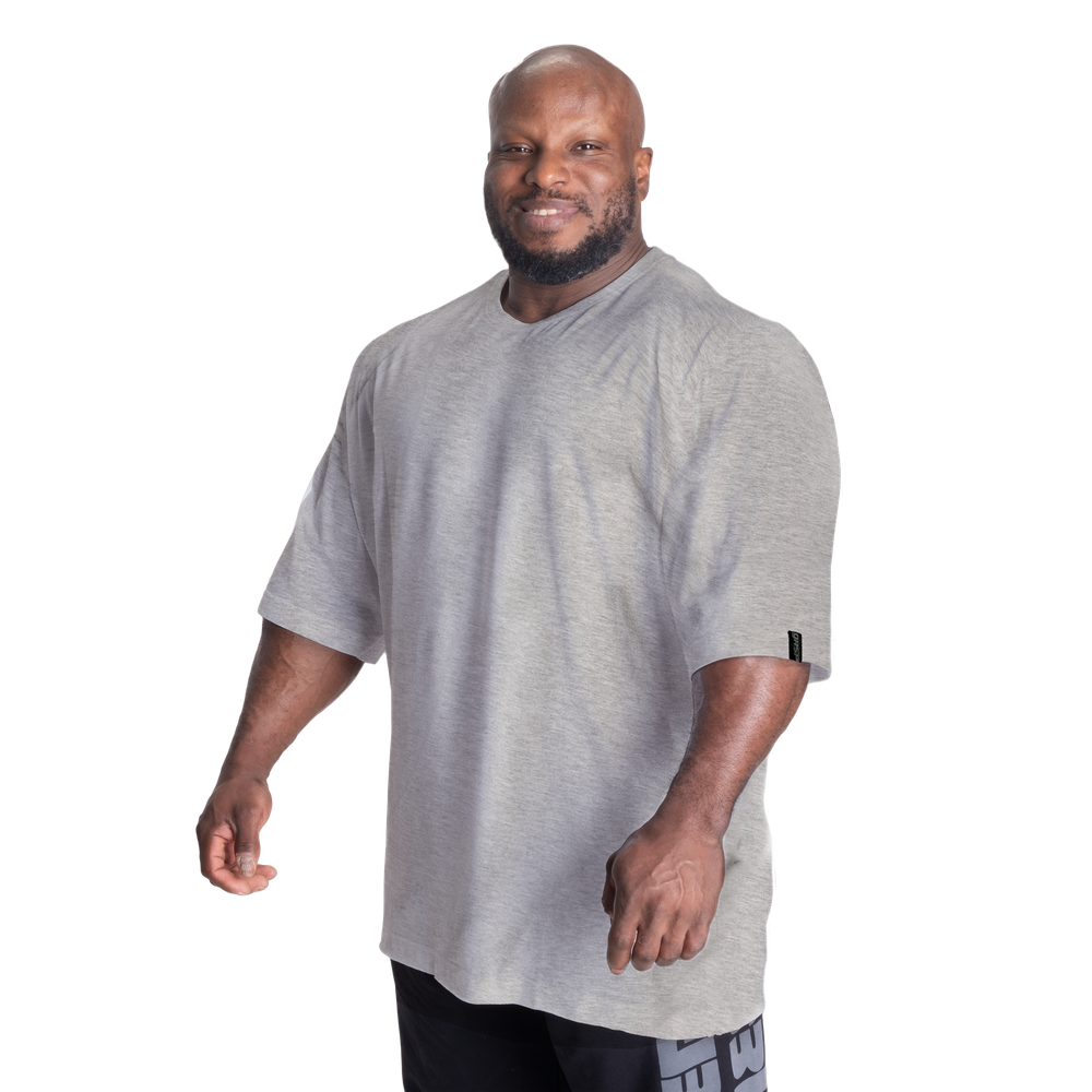 Classic Iron Tee, Light Grey Melange - MUSL BUDDIES