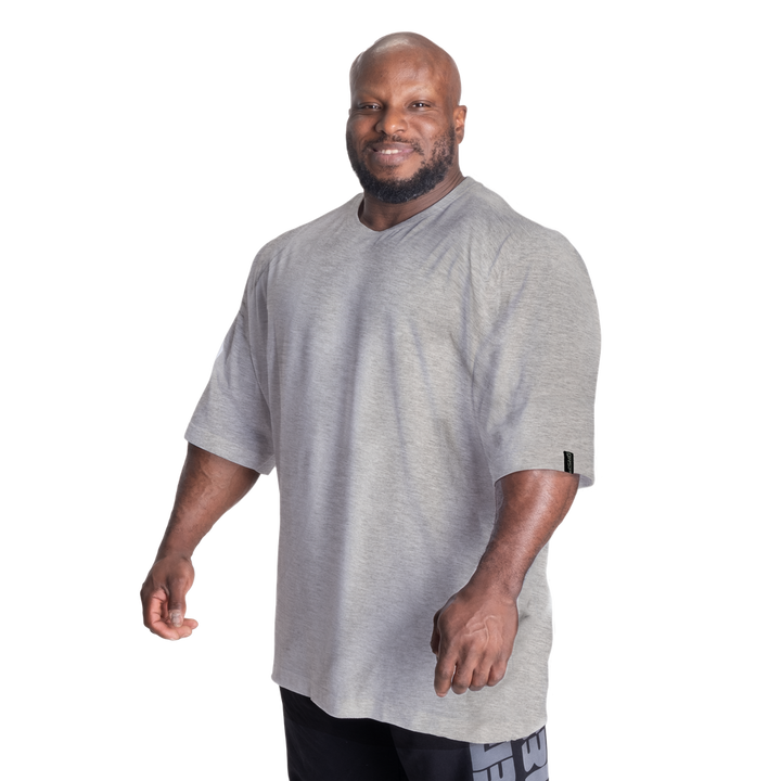 Classic Iron Tee, Light Grey Melange - MUSL BUDDIES