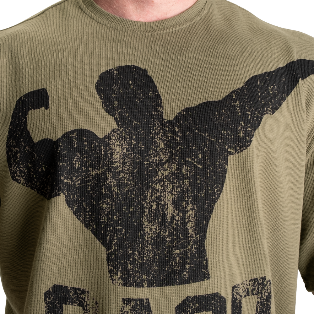 Archer Thermal Iron Tee, Washed Green - MUSL BUDDIES