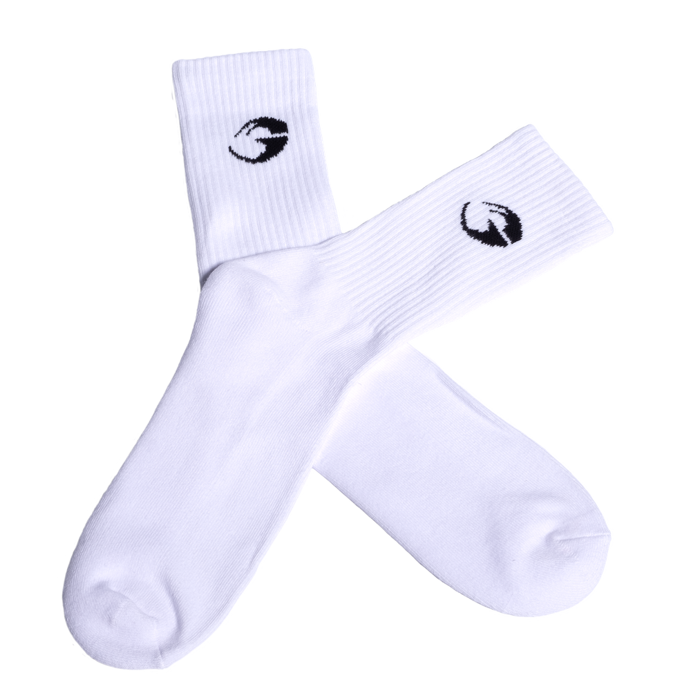 Gasp crew socks 1-p, White