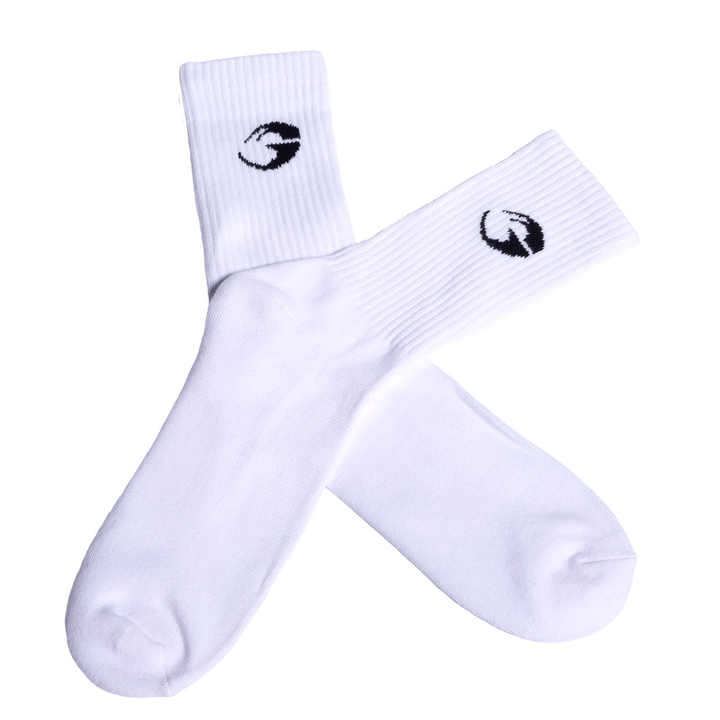 Gasp crew socks 1-p, White - MUSL BUDDIES