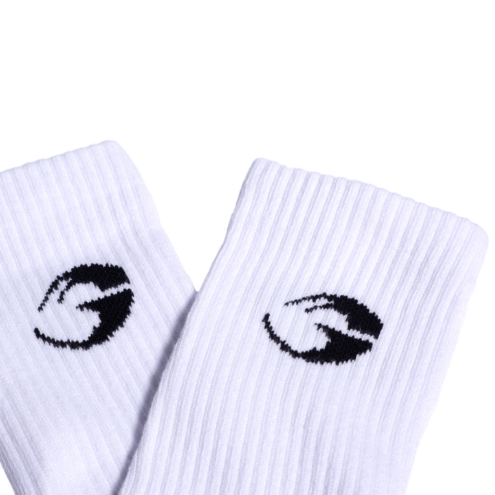 Gasp crew socks 1-p, White - MUSL BUDDIES