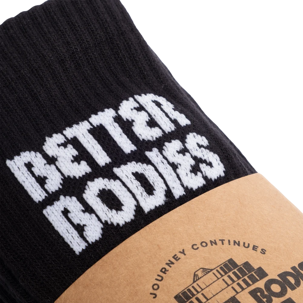 Better Bodies Crew Socks 3-pack, Black