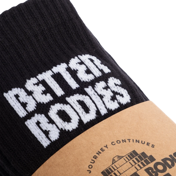 Better Bodies Crew Socks 3-pack, Black