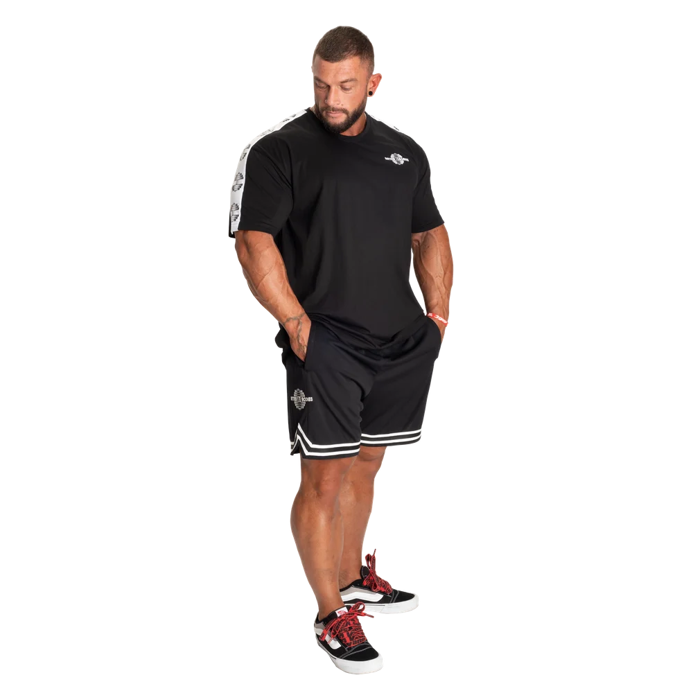 Basketball Shorts 6", Black/White