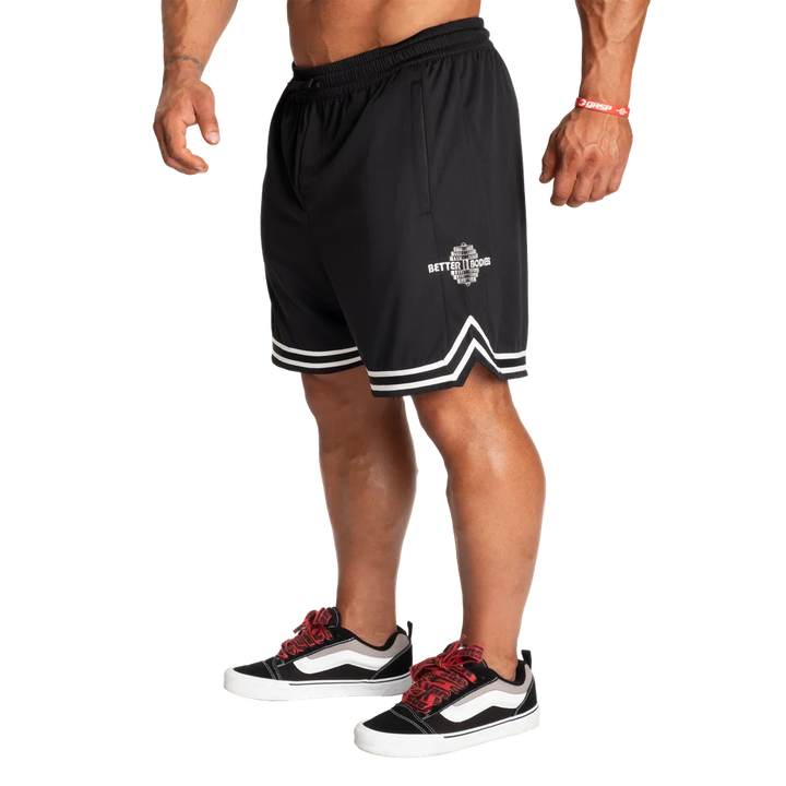 Basketball Shorts 6", Black/White