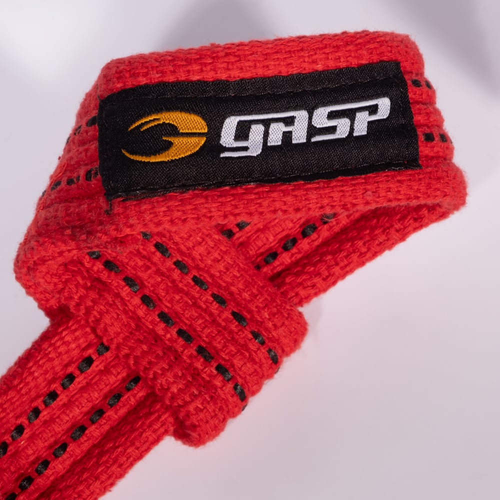 GASP Lifting straps, Red/Black