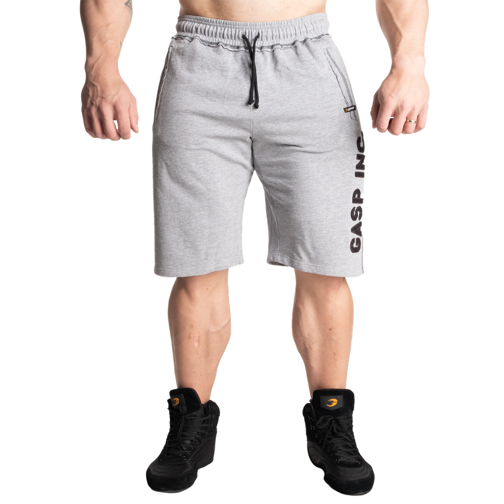 Division Sweatshorts, Light Grey Melange - MUSL BUDDIES