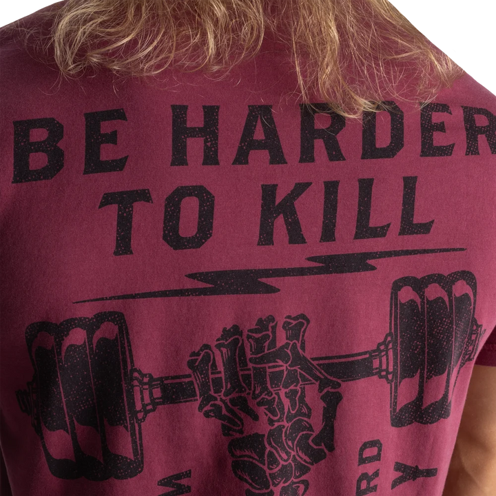 HTK Standard Tee, Washed Maroon