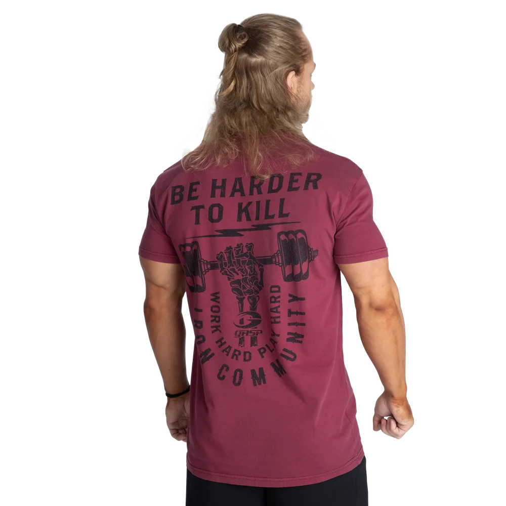 HTK Standard Tee, Washed Maroon