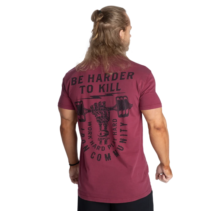 HTK Standard Tee, Washed Maroon