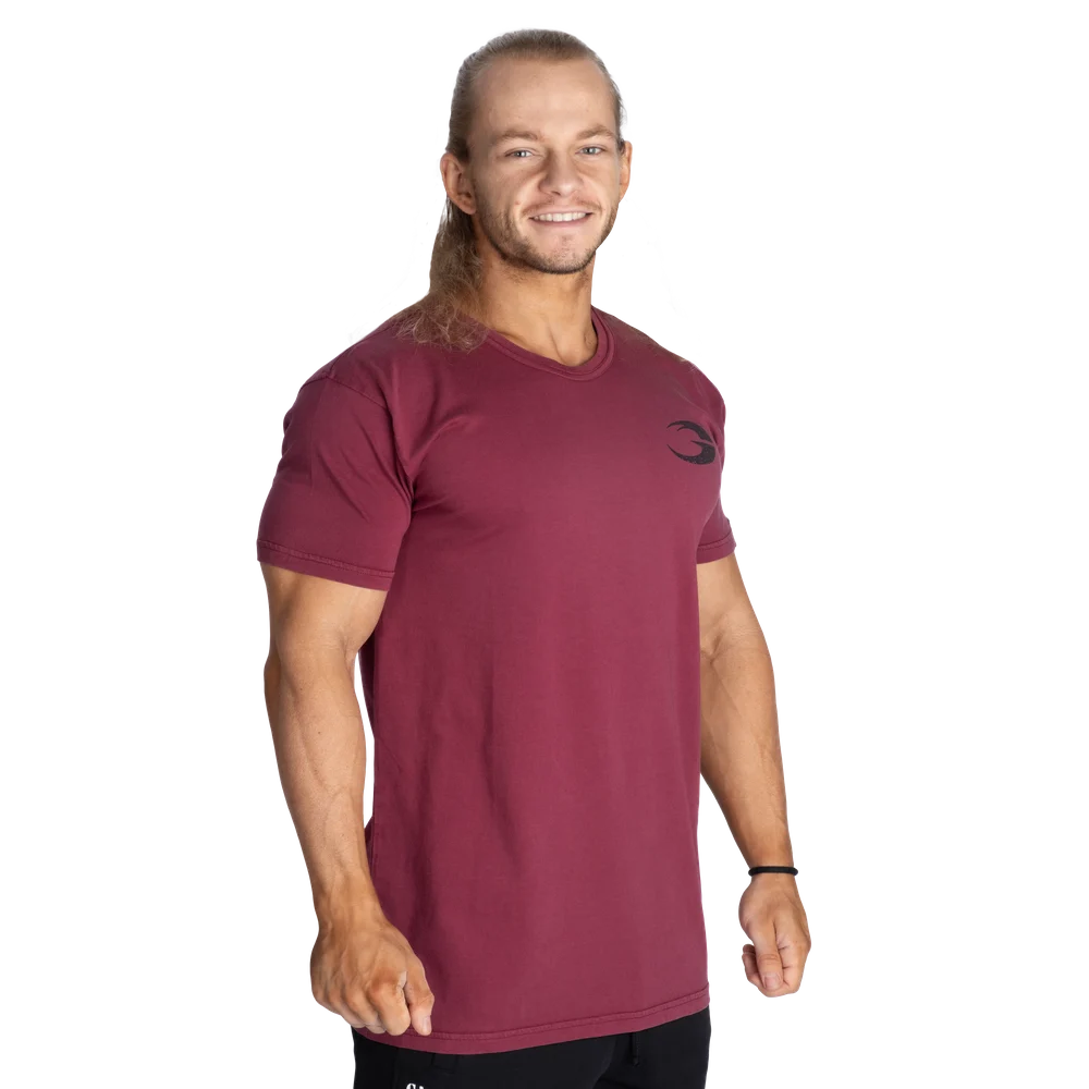 HTK Standard Tee, Washed Maroon