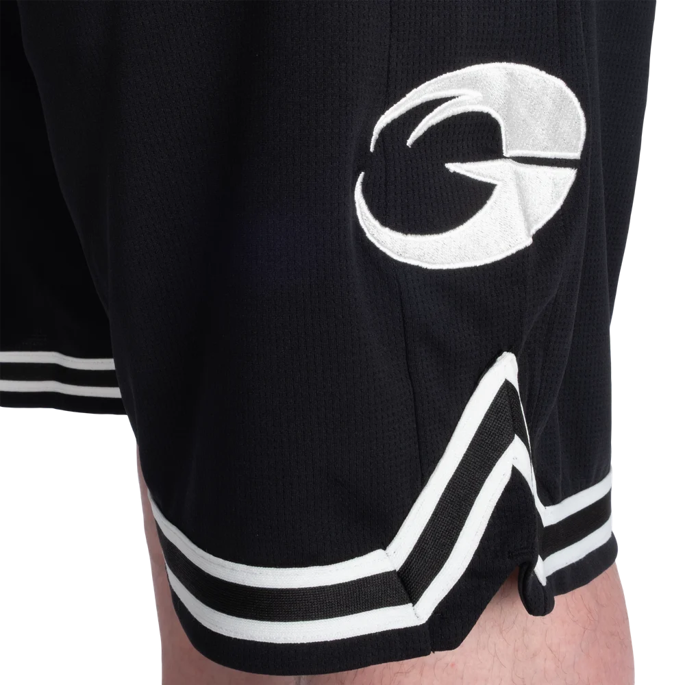Basketball Iron Shorts 11.5”,  Black/White