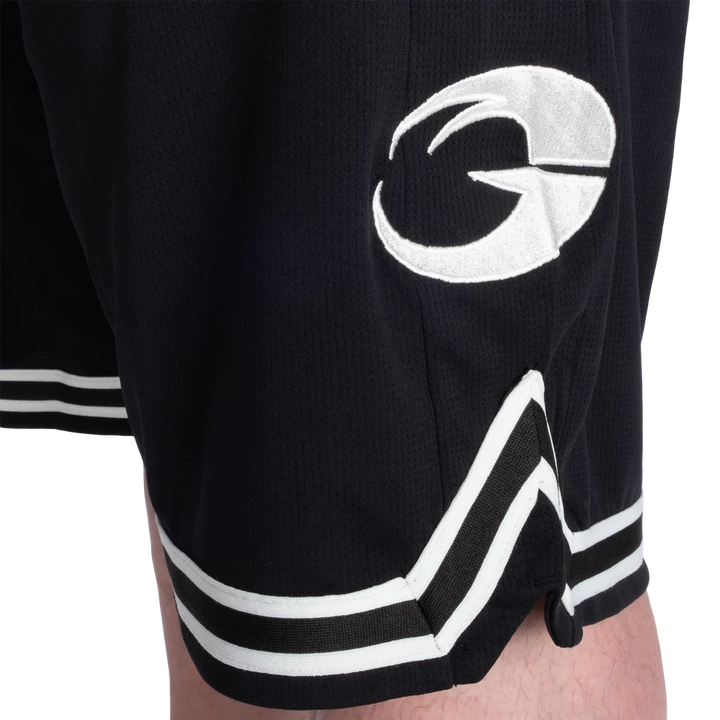 Basketball Iron Shorts 11.5”,  Black/White