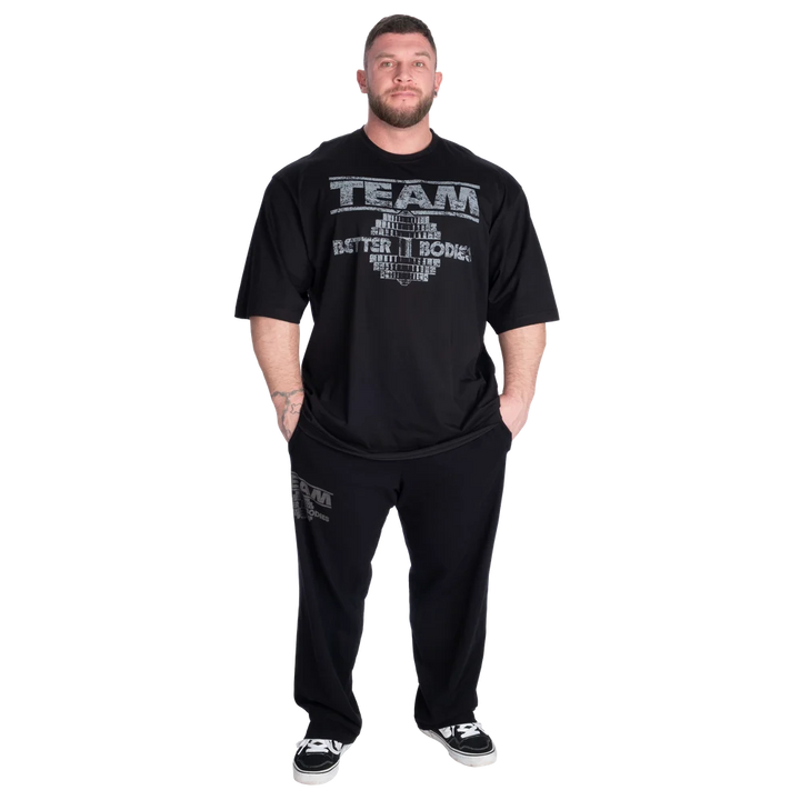 Team Pump Cover Iron Tee, Black/Grey