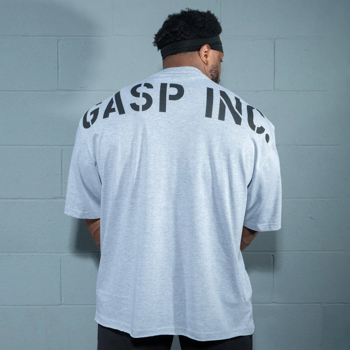 Division Iron Tee, Light Grey Melange