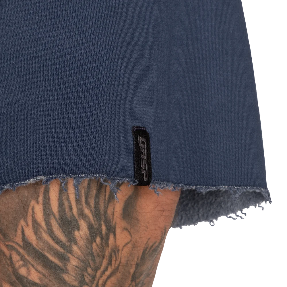 Raw Iron Tee, Washed Blue