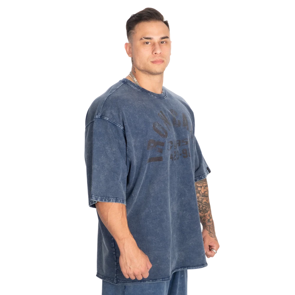 Iron Camp Iron Tee, Washed Blue