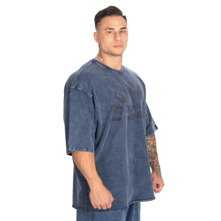 Iron Camp Iron Tee, Washed Blue
